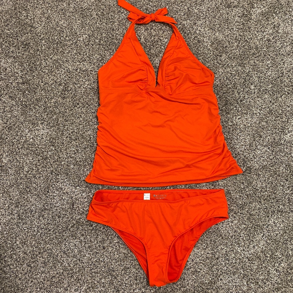 Athleta Swim Suit Top is L Tall and Bottom is L